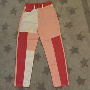 size small, different tones of pink with some white patterning from shein.